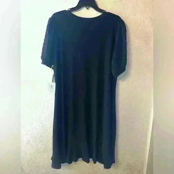 CeCe Dress Womens 2XL Black Sheer Sleeve NWT - Picture 2 of 7